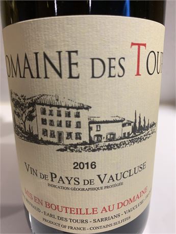 domaine des tours vaucluse 2013